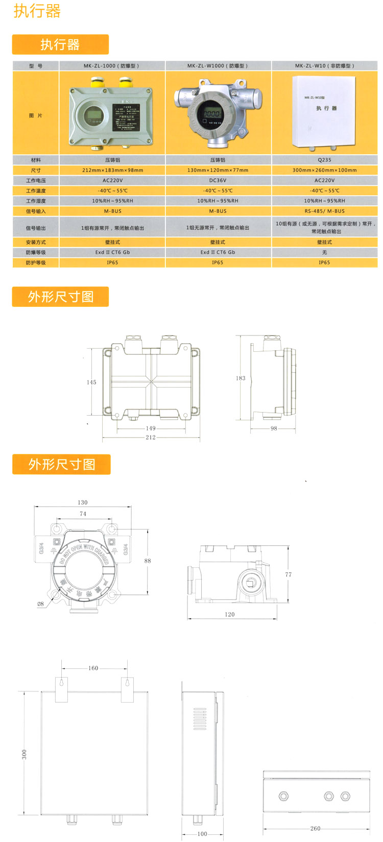 可燃?xì)怏w報警器執(zhí)行器